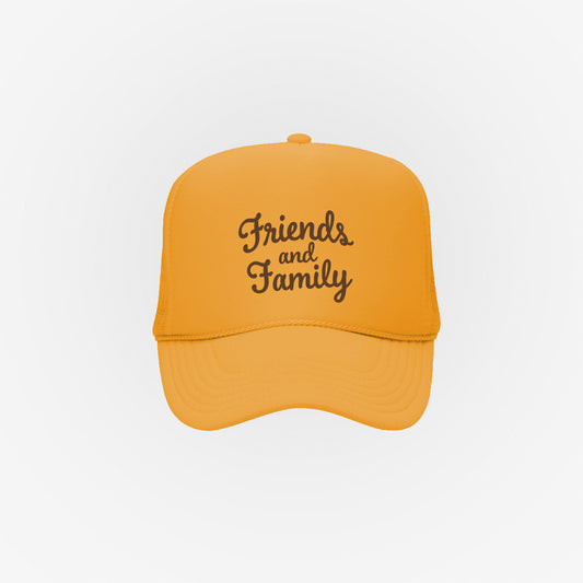 Script Logo Yellow trucker hat