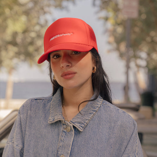 Classic Bar Logo Red Trucker Hat
