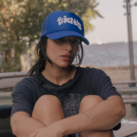 Friends Bubbly Royal Blue trucker Hat