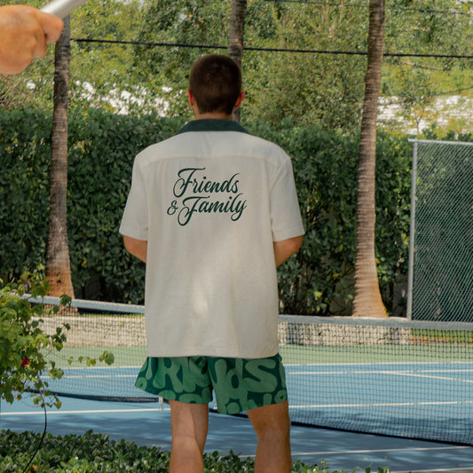 TERRY POLO BUTTON DOWN